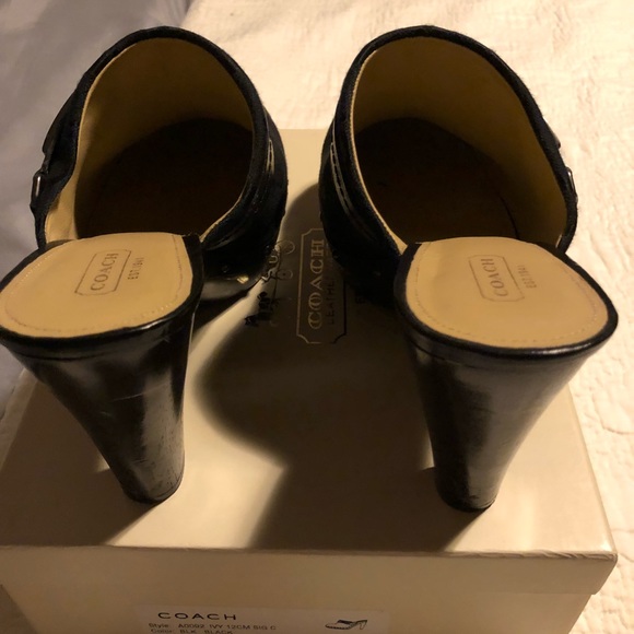 Black Coach clogs - Picture 3 of 7